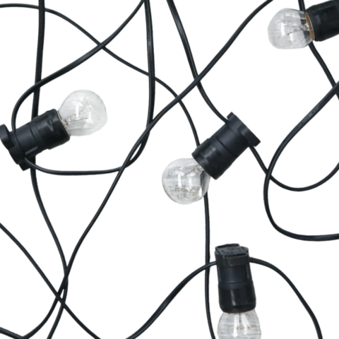 Black Festoon Lights