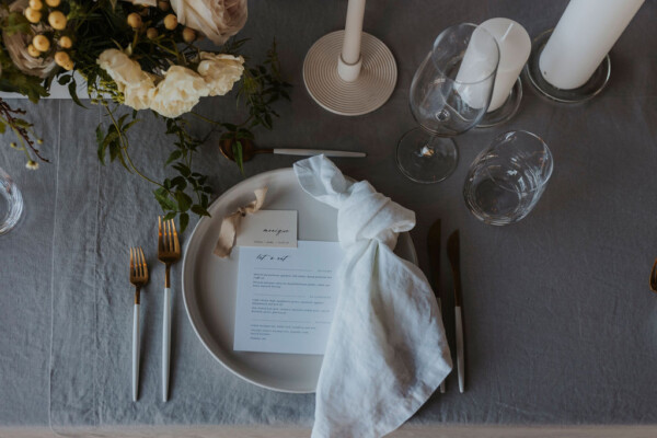 Table Cloth - Linen Dove Grey - Simply Style Co