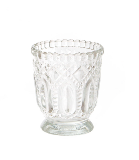 Votive - Clear Crystal Cut - Simply Style Co