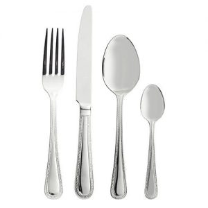 Silver Beaded Cutlery Set