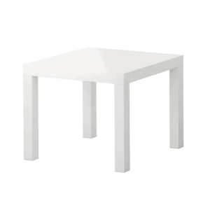 White Timber Side Table