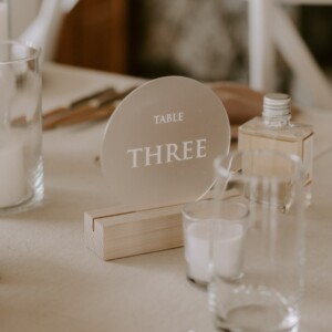 Table Number – Round Acrylic