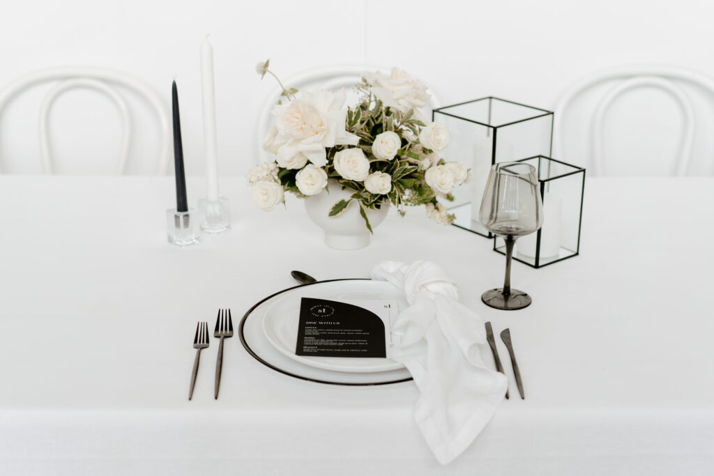 Wedding Tablescape Styling Series: Incorporating Black - Simply Style Co