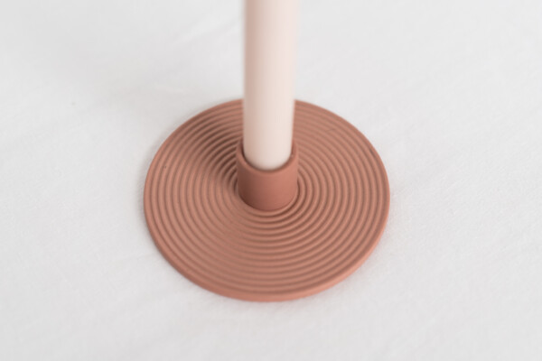 Dusty Pink Taper Candle Holder - Simply Style Co