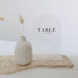 Arch Acrylic Table Number