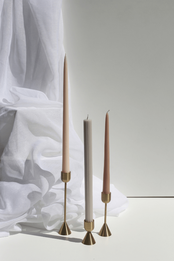 Modern Gold Tall Candle Holder - Simply Style Co