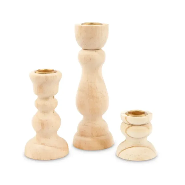 Wooden Taper Candle Holders - Simply Style Co