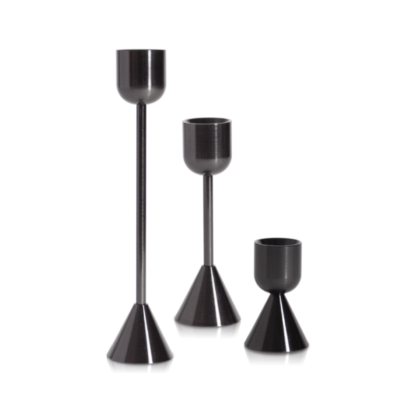Modern Black Tall Candle Holder - Simply Style Co