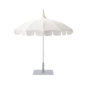 White Scallop Market Umbrella